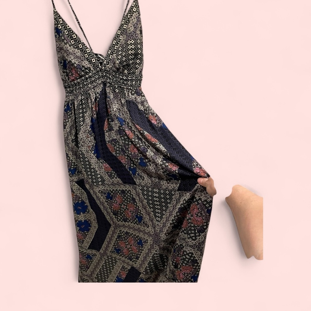 Fire Los Angeles maxi tie strap babydoll dress boho whimsigoth mermaid festival